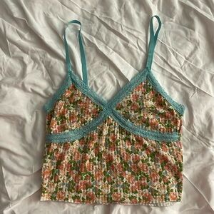 Wild fable tank floral pattern